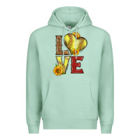 Seafoam western love softball Premium Hoodie - LillyAllenDesigns