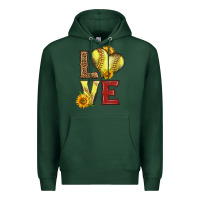 Sports Green western love softball Premium Hoodie - LillyAllenDesigns