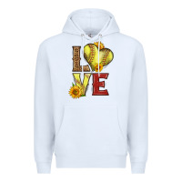 White western love softball Premium Hoodie - LillyAllenDesigns