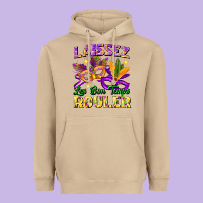 Laissez Les Bon Temps Rouler Heavyweight Hoodie Designed By Fadigitalartstudio