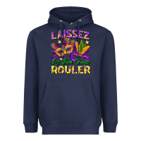 Navy laissez les bon temps rouler Heavyweight Hoodie - FaDigitalArtStudio