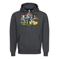 Smoke farm animals truck Zipper Hoodie - Zillion Design Studio