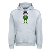 Heather Grey leprechaun boy faceless Urban Hoodie - MaliasSmallBusiness