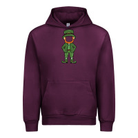 Mauve Wine leprechaun boy faceless Urban Hoodie - MaliasSmallBusiness