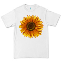 White Soraya Sunflower Premium Tee - LillyAllenDesigns