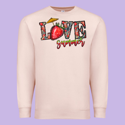 Love Summer Premium Sweatshirt Designed By Cowhidedigitalart