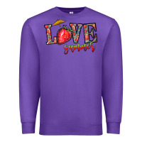 Purple love summer Premium Sweatshirt - CowhideDigitalArt