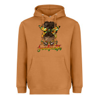 Meerkat juneteenth black woman messy bun Heavyweight Hoodie - HRA Design Shop