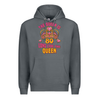 Rock the queen is 80 long live the queen Premium Hoodie - Jasminsmagicworld