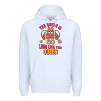 White the queen is 80 long live the queen Premium Hoodie - Jasminsmagicworld