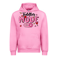Fuchsia Pink toddler mode on Urban Hoodie - MaliasSmallBusiness