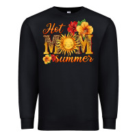 Black hot mom summer Premium Sweatshirt - HRA Design Shop