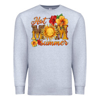 Heather Grey hot mom summer Premium Sweatshirt - HRA Design Shop
