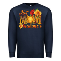 Navy hot mom summer Premium Sweatshirt - HRA Design Shop