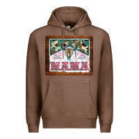 Chestnut western bull skull mama mousepad Premium Hoodie - BarkalooDesign