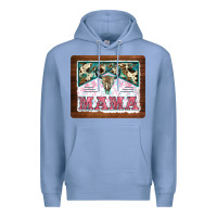 Colony Blue western bull skull mama mousepad Premium Hoodie - BarkalooDesign