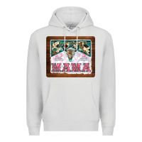 Dove Grey western bull skull mama mousepad Premium Hoodie - BarkalooDesign