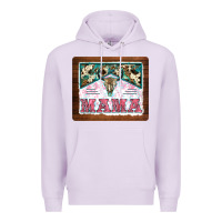Lilac western bull skull mama mousepad Premium Hoodie - BarkalooDesign