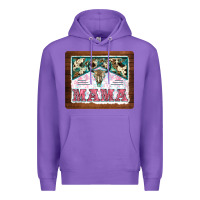 Purple western bull skull mama mousepad Premium Hoodie - BarkalooDesign