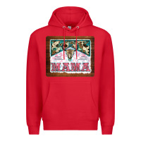 Red western bull skull mama mousepad Premium Hoodie - BarkalooDesign