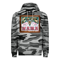 Slate Camo western bull skull mama mousepad Premium Hoodie - BarkalooDesign