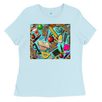Baby Blue teacher tumbler Ladies Tee - BarkalooDesign