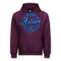 Mauve Wine autism awareness Urban Hoodie - MaliasSmallBusiness