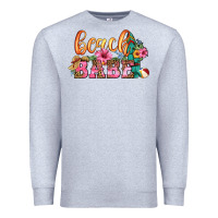 Heather Grey beach babe Premium Sweatshirt - HRA Design Shop
