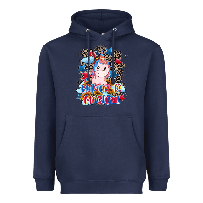 Merica Is Magical 4th Of July Heavyweight Hoodie by CowGirlArtShop | Teevron