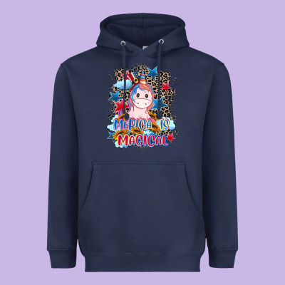 Merica Is Magical 4th Of July Heavyweight Hoodie Designed By Cowgirlartshop
