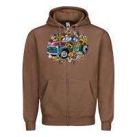 Chestnut vintage truck western Zipper Hoodie - Zillion Design Studio