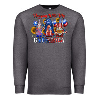 Charcoal Heather hangin with my gnomerica Premium Sweatshirt - RacoonDesign