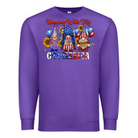 Purple hangin with my gnomerica Premium Sweatshirt - RacoonDesign
