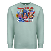 Seafoam hangin with my gnomerica Premium Sweatshirt - RacoonDesign
