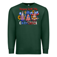 Sports Green hangin with my gnomerica Premium Sweatshirt - RacoonDesign