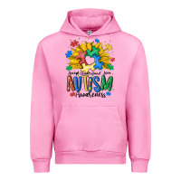 Fuchsia Pink accept understand love awareness Urban Hoodie - MaliasSmallBusiness