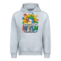 Heather Grey accept understand love awareness Urban Hoodie - MaliasSmallBusiness
