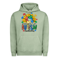 Pigment Oil Green accept understand love awareness Urban Hoodie - MaliasSmallBusiness
