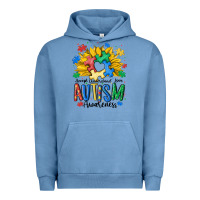 Pigment Pebble Blue accept understand love awareness Urban Hoodie - MaliasSmallBusiness