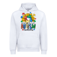 White accept understand love awareness Urban Hoodie - MaliasSmallBusiness