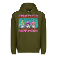 Army Green easter gnomes Premium Hoodie - Jasminsmagicworld