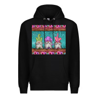 Black easter gnomes Premium Hoodie - Jasminsmagicworld