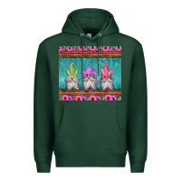 Sports Green easter gnomes Premium Hoodie - Jasminsmagicworld