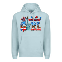 Blue Mist all american girl Premium Hoodie - AdoDesignShop