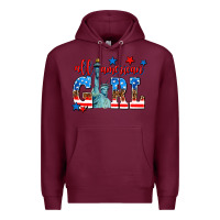 Burgundy all american girl Premium Hoodie - AdoDesignShop