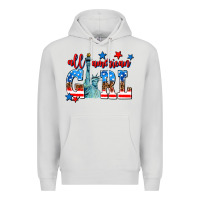 Dove Grey all american girl Premium Hoodie - AdoDesignShop