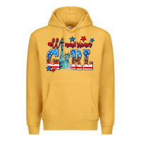 Mustard all american girl Premium Hoodie - AdoDesignShop