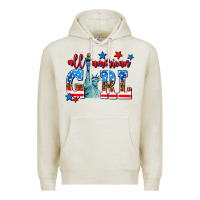 Oatmeal Heather all american girl Premium Hoodie - AdoDesignShop