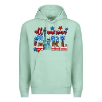 Seafoam all american girl Premium Hoodie - AdoDesignShop