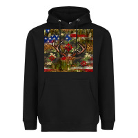 Black Hunting leopard USA flag tumbler 4th of july Heavyweight Hoodie - Neo Western